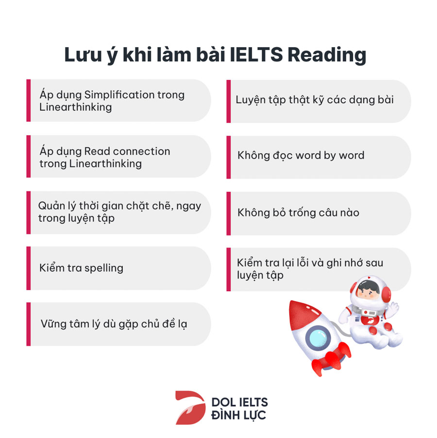 Những điều cần thực hiện khi làm bài IELTS Reading 