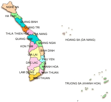 Các tỉnh thành và đặc điểm nổi bật của Miền Trung Việt Nam
