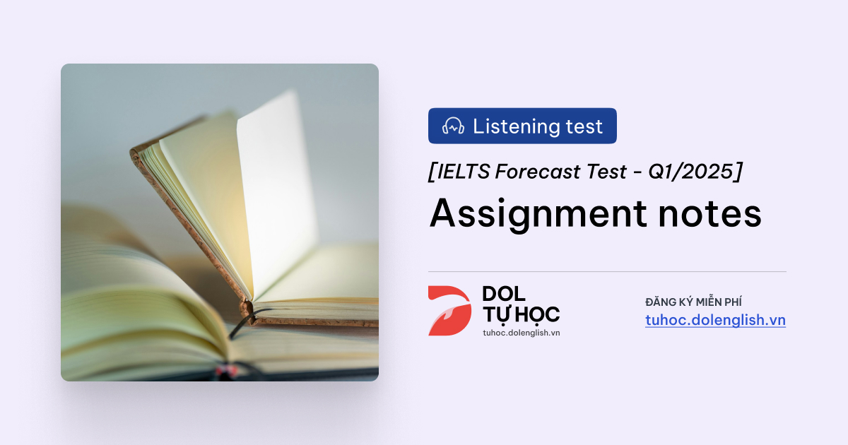 Assignment notes