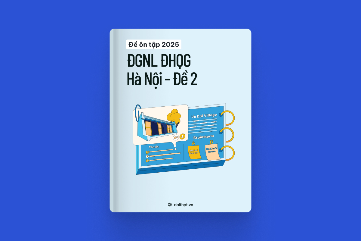 Đề ôn tập ĐGNL ĐHQG HN năm 2025 - Mã đề 02