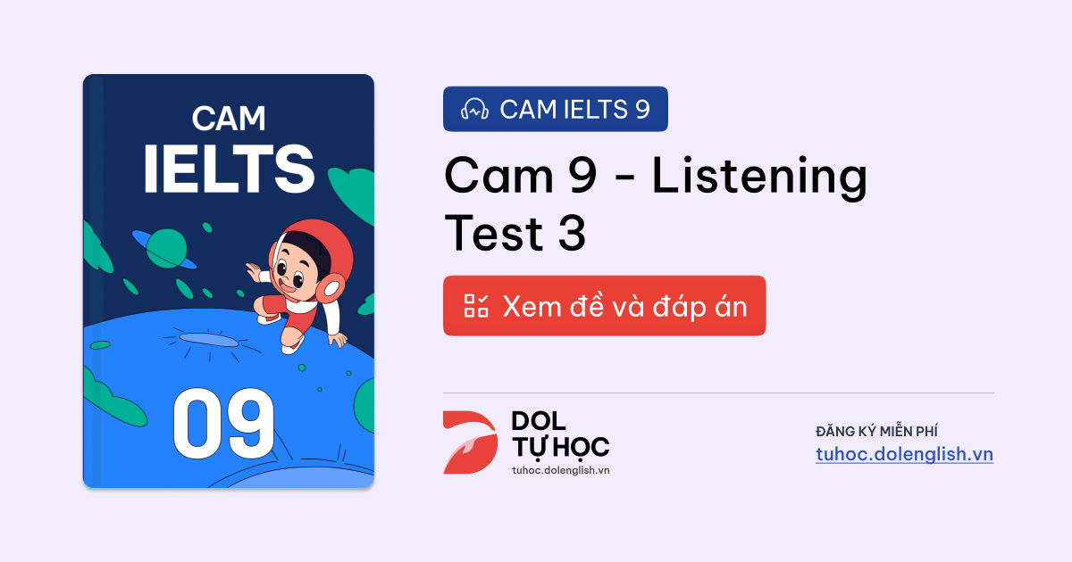 IELTS Mock Test Vol 9 - Listening Test 3 with Practice test, Audio ...