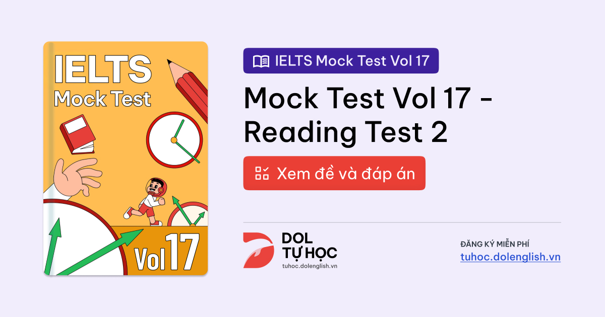 IELTS Mock Test Vol 17 - Reading Test 2 with Practice Test, Answers And ...