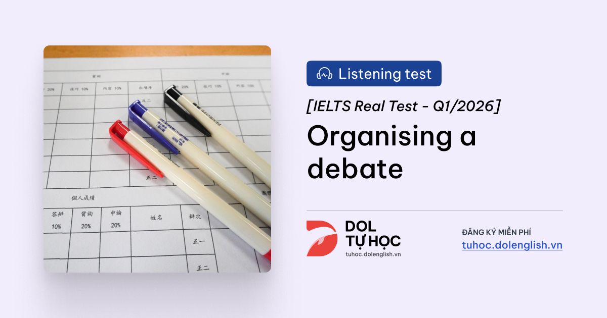 Organising a debate