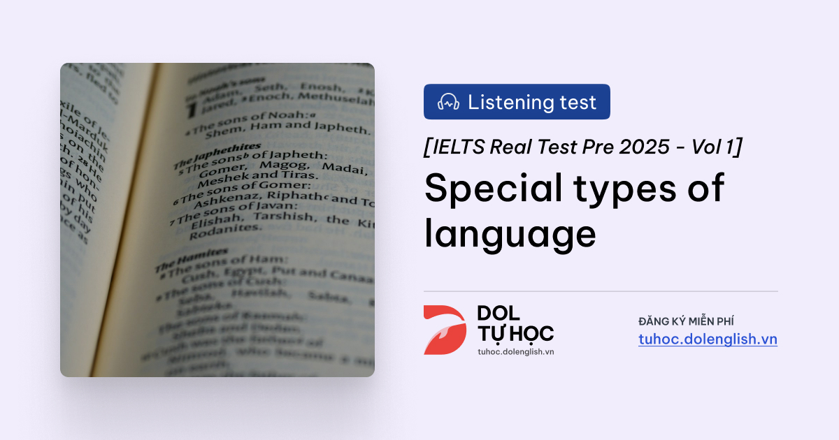 Special types of language