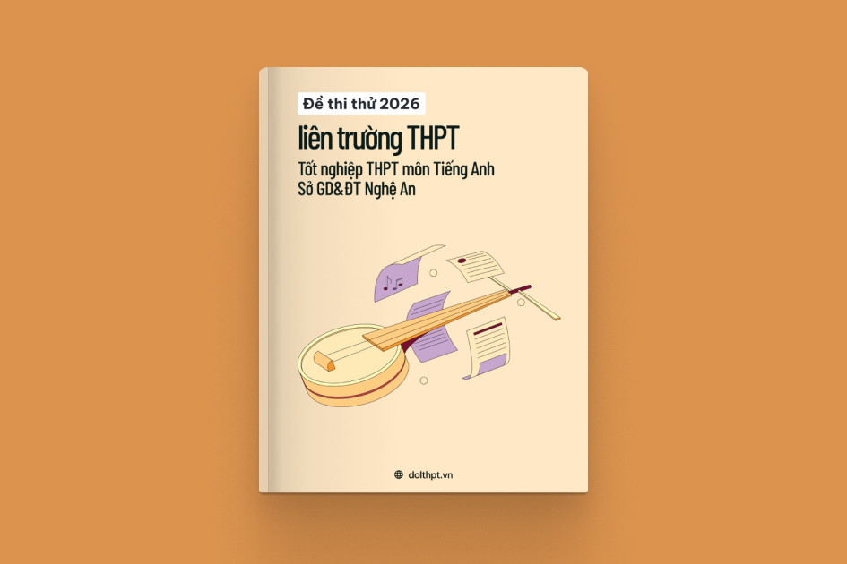 Đề thi thử tốt nghiệp THPT môn Tiếng Anh liên trường Sở GD&ĐT Nghệ An năm 2026 exam cover