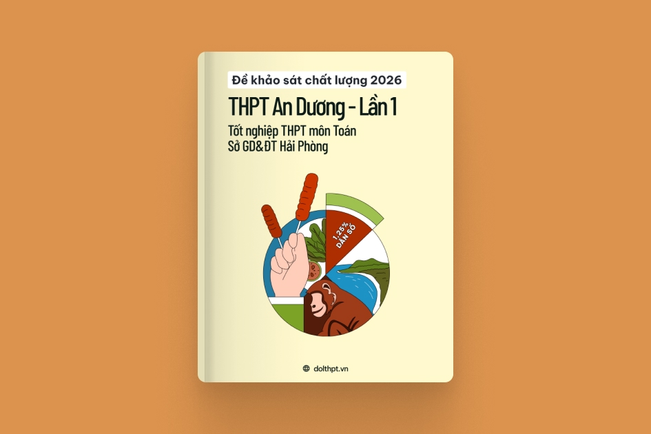 Đề khảo sát chất lượng THPT môn Toán trường THPT An Dương Sở GD&ĐT Hải Phòng năm 2026 - Lần 1 exam cover
