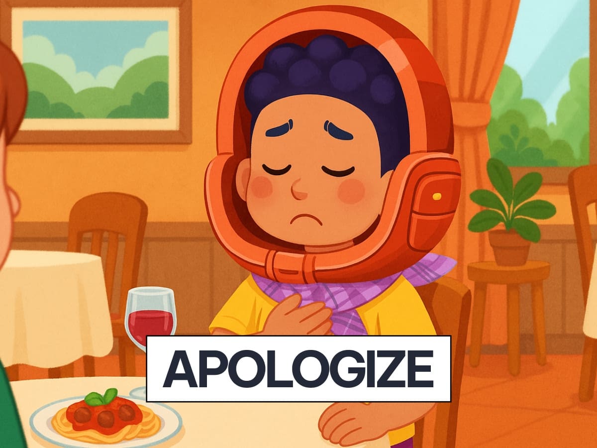 cách dùng apologize
