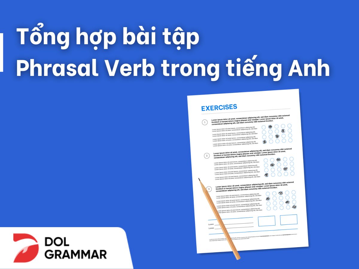 bài tập phrasal verb