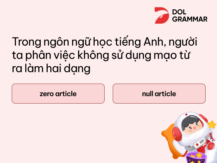 Zero Article là gì
