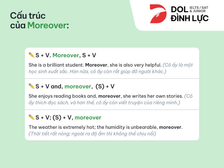 [{"type":"p","children":[{"text":"cách dùng cấu trúc moreover"}]}]