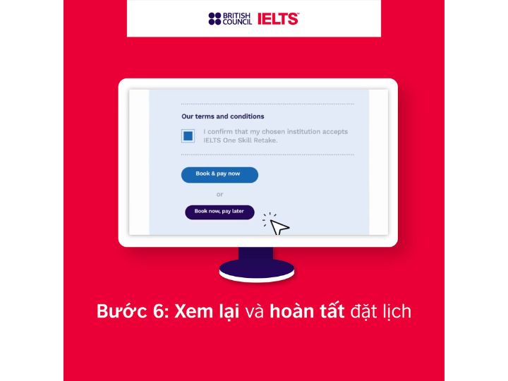 [{"type":"p","id":"luNJB6785i-MHgtDFvz01","children":[{"text":"IELTS One Skill Retake & Thanh toán lệ phí và nhận xác nhận"}]}]