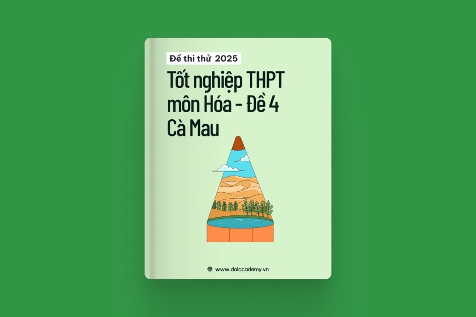 Đề thi thử tốt nghiệp THPT môn Hóa Học tỉnh Cà Mau 2025 - Đề 04 exam cover