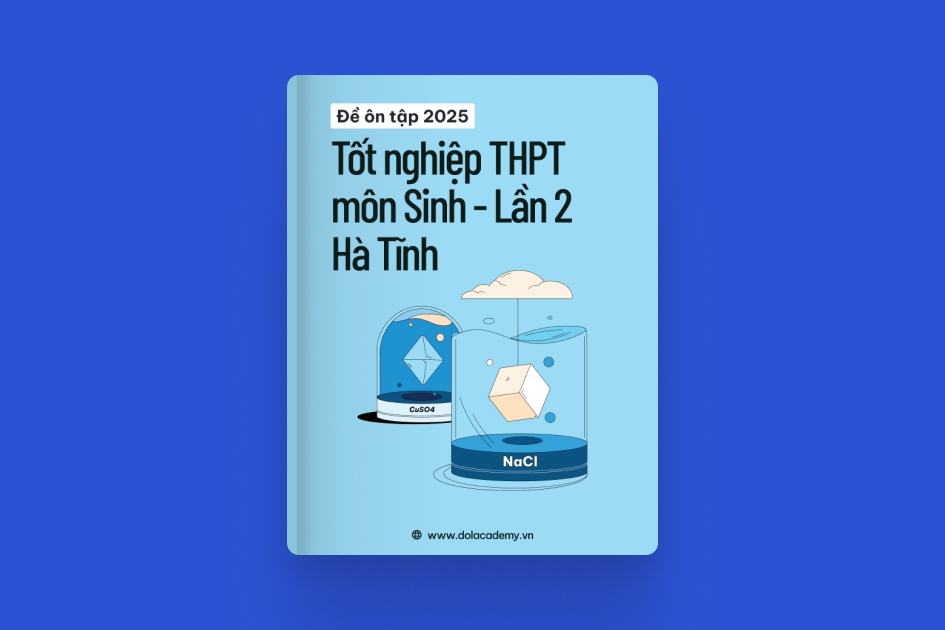 Đề thi thử tốt nghiệp THPT môn Sinh Học tỉnh Hà Tĩnh lần 2 2025 exam cover