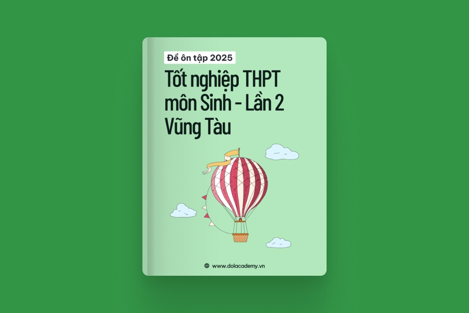 Đề thi thử tốt nghiệp THPT môn Sinh Học tỉnh Vũng Tàu lần 2 2025 exam cover