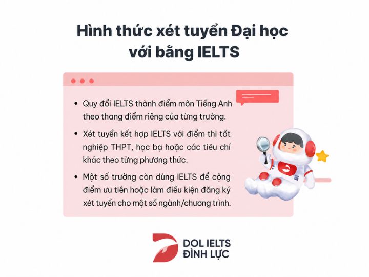[{"type":"p","children":[{"text":"bao nhiêu điểm ielts thì được miễn  thi đại học & Chứng chỉ IELTS được dùng để xét tuyển đại học như thế nào?"}]}]
