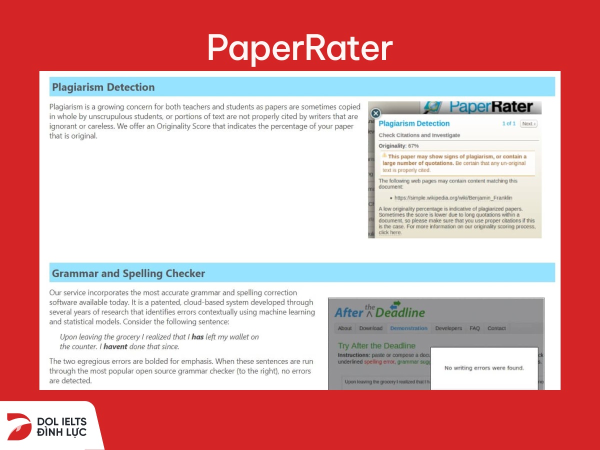 website sửa bài ielts writing PaperRater