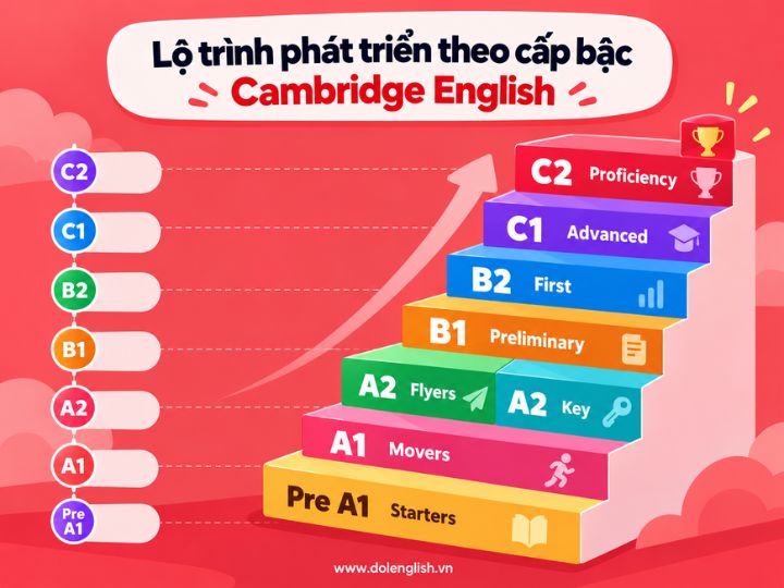 [{"type":"p","children":[{"text":"Lợi ích của chứng chỉ Cambridge & Cung cấp lộ trình học tiếng Anh rõ ràng theo từng cấp độ"}]}]