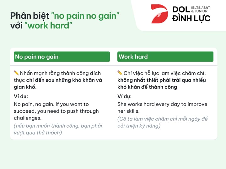 [{"type":"p","children":[{"text":"phân biệt no pain no gainvoiws word hard"}]}]