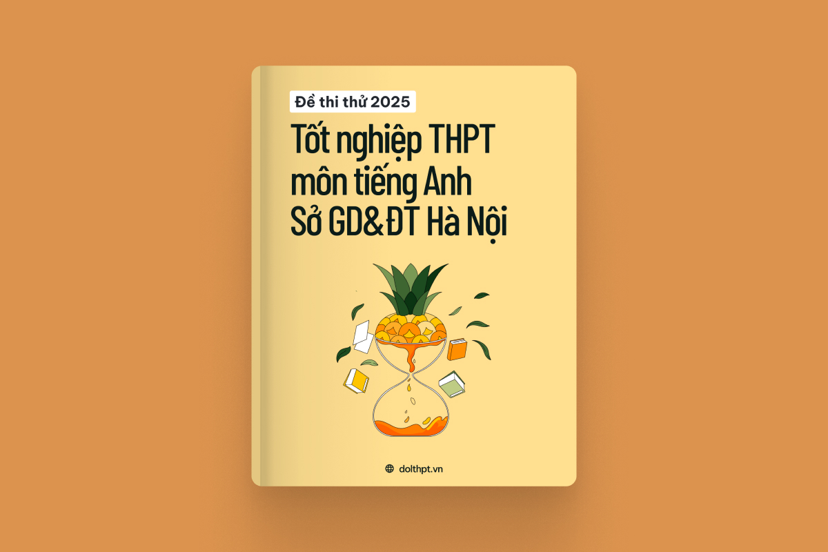 Đề thi thử tốt nghiệp THPT môn Tiếng Anh Sở GD&ĐT Hà Nội năm 2025 exam cover