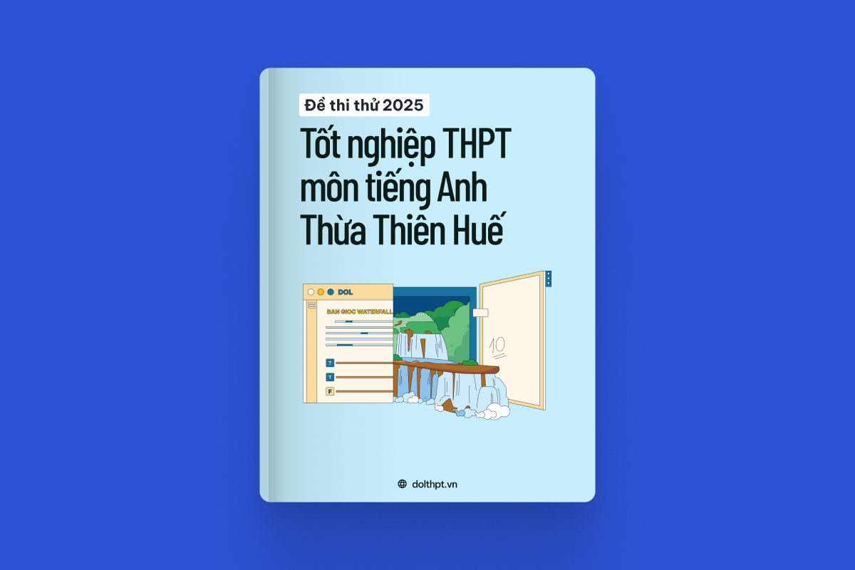Đề thi thử tốt nghiệp THPT môn Tiếng Anh Sở GD&ĐT Thừa Thiên Huế năm 2025 exam cover