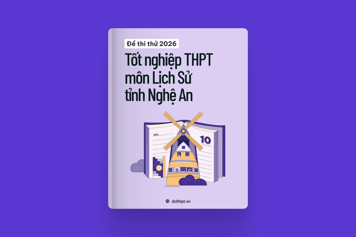 Đề thi thử tốt nghiệp THPT môn Lịch Sử Sở GD&ĐT Nghệ An năm 2026  exam cover