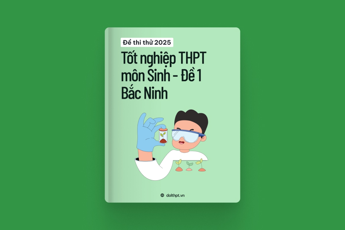 Đề thi thử tốt nghiệp THPT môn Sinh Học tỉnh Bắc Ninh 2025 - Đề 01 exam cover