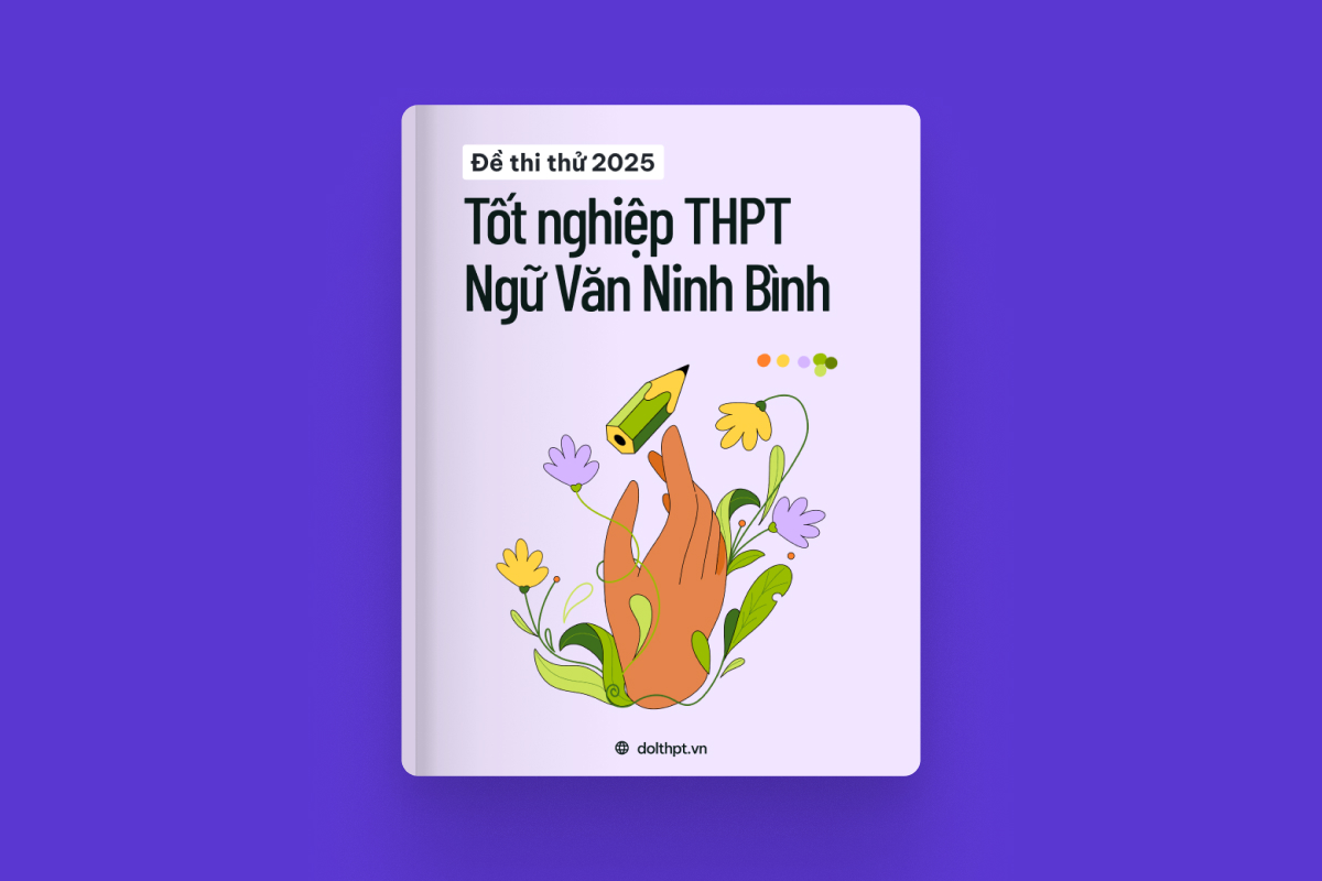 Đề khảo sát chất lượng tốt nghiệp THPT môn Ngữ Văn Sở GD&ĐT Ninh Bình năm 2025 exam cover