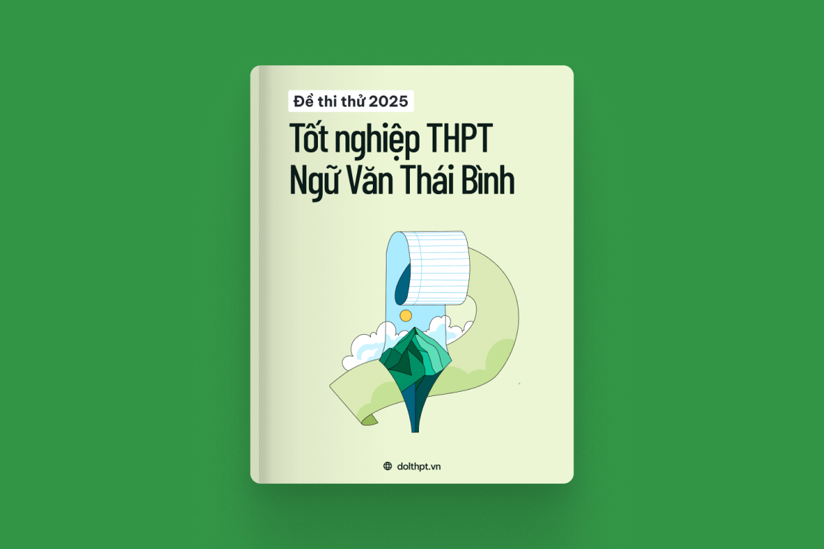 Đề thi thử tốt nghiệp THPT môn Ngữ Văn Sở GD&ĐT Thái Bình năm 2025 exam cover