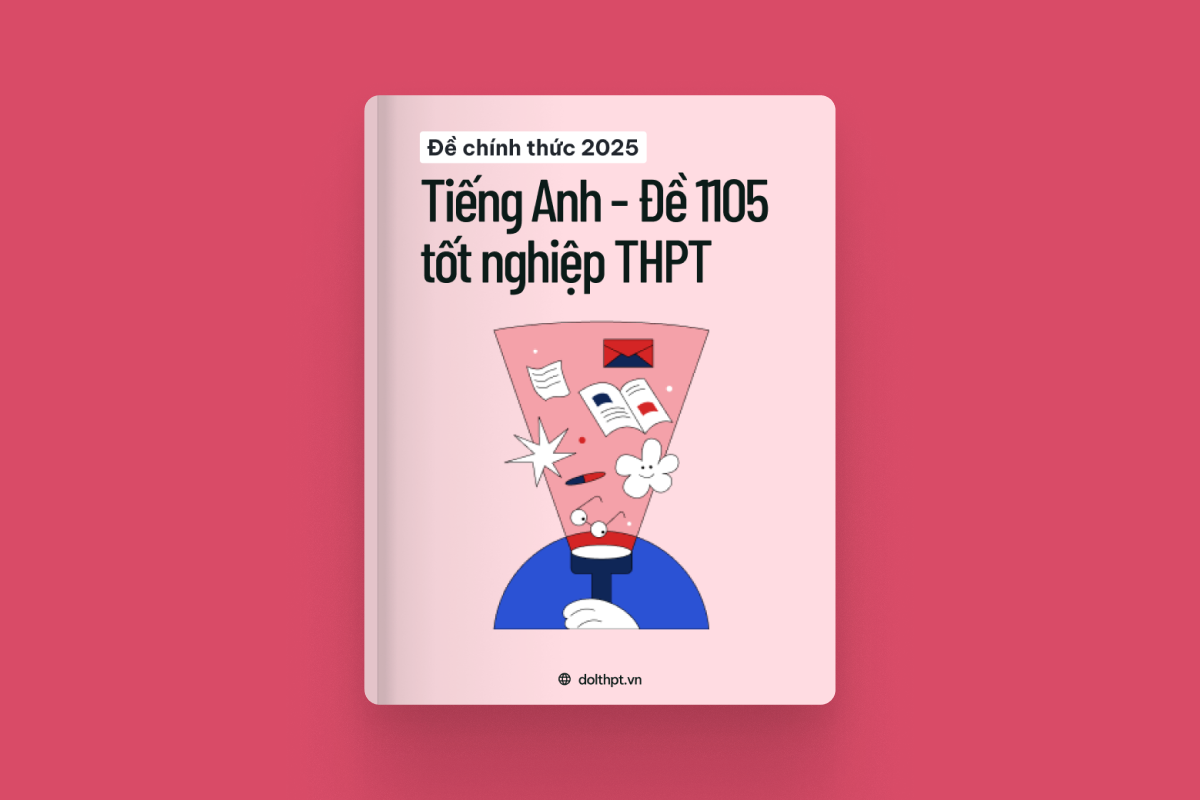 Đề chính thức tốt nghiệp THPT môn Tiếng Anh năm 2025 - Mã đề 1105 exam cover
