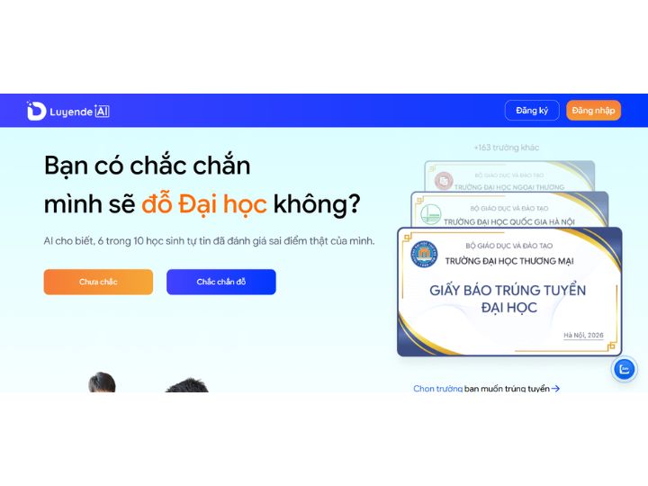 [{"type":"p","children":[{"text":"Trang web ôn thi đại học miễn phí & Luyende.ai - Nền tảng luyện thi miễn phí, ứng dụng công nghệ cho học sinh THPT"}]}]