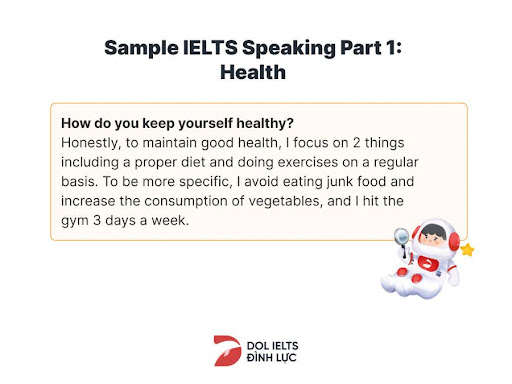 ielts speaking part 1 topic health
