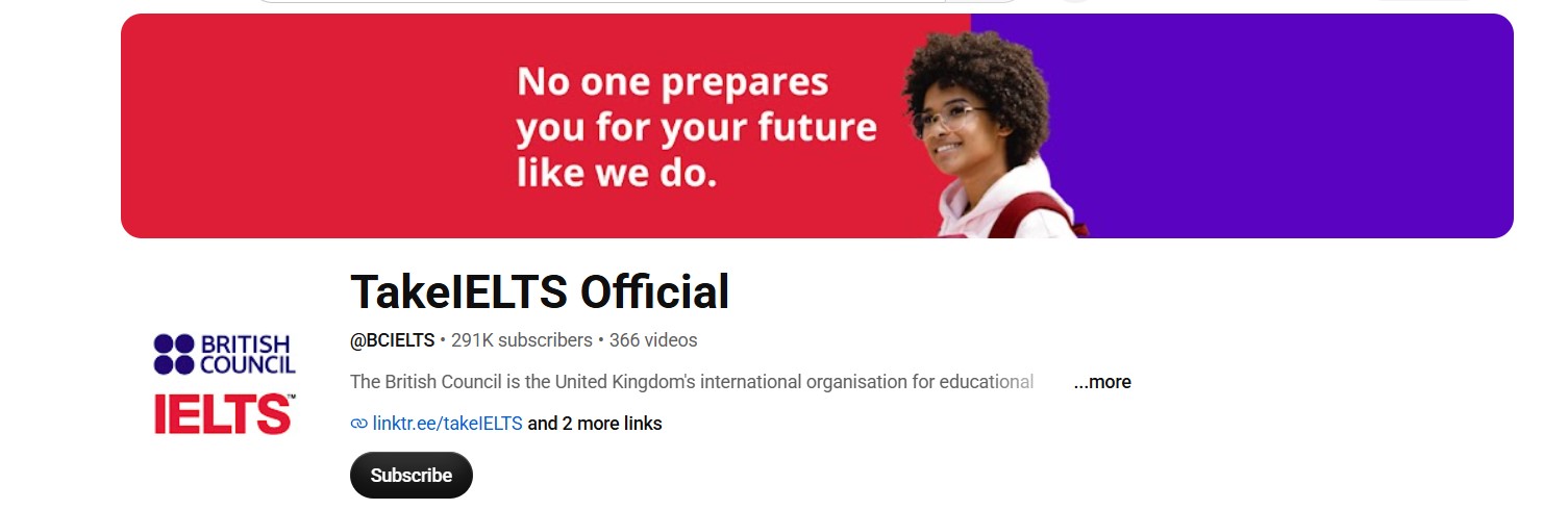 [{"type":"p","children":[{"text":"IELTS Listening youtube & TakeIELTS Official"}]}]